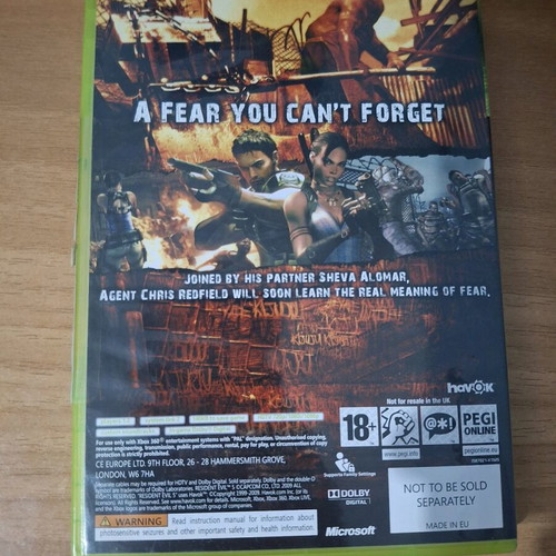 Resident Evil 5 Xbox 360 like new