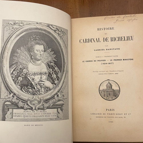 Gabriel Hanotaux The History of Cardinal Richelieu 3 Volumes used, French