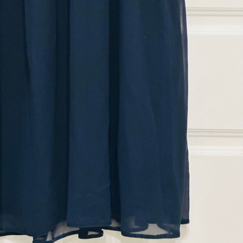 ASOS dress blue with chiffon cape like new, size L