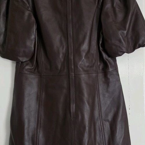 Coach mini leather dress new, brown
