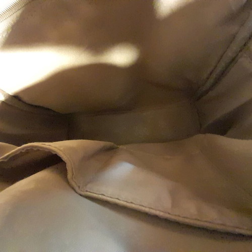Women's backpack bag new, gray and purple faux leather