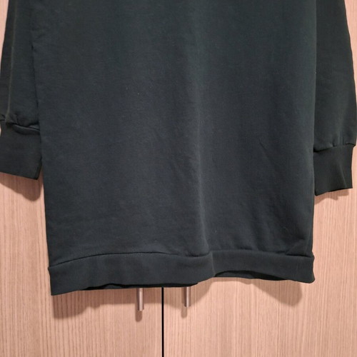 Bershka dark green long crewneck like new, size S