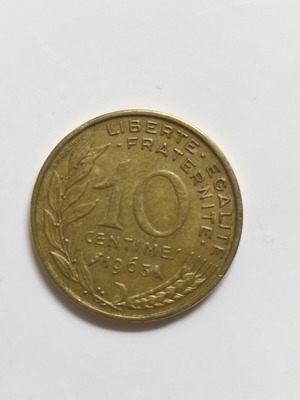 Νόμισμα France 10 Centimes 1963 μεταχειρισμένο