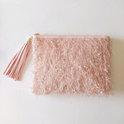 Pink bag with detachable strap new