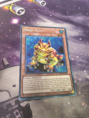 Swap Frog Yu-Gi-Oh card Secret Rare RA03 like new