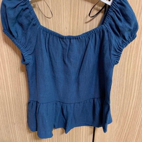 H&M Girls' Summer Blouse Size 134 New Blue