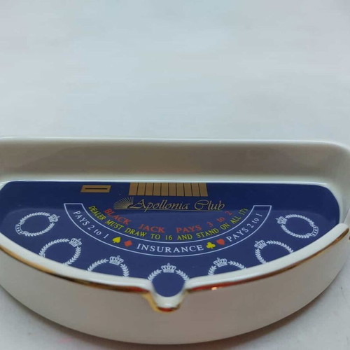 Appolonia club ashtray used 3x16x8.5cm