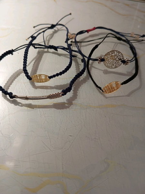 Handmade macrame bracelets new, pack