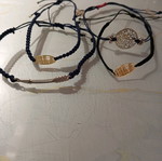 Handmade macrame bracelets new, pack