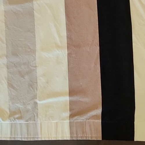 IKEA velvet striped curtains used multicolored