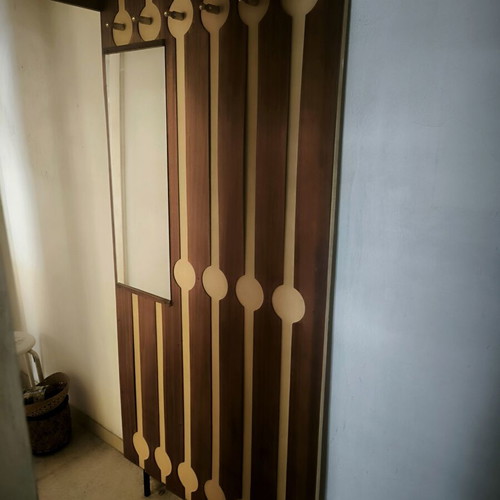 Vintage entrance hall furniture (Kalogerakos) 1960s Mid-Century Space Age