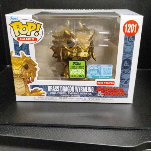 Funko Pop Brass Dragon Wyrmling 1201 Limited Edition 2026 Spring Convention
