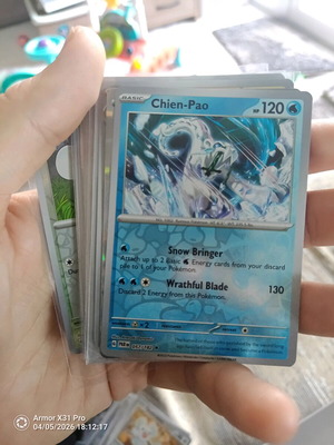 Pokemon Chien-Pao (PAR 057) like new, Paradox Rift Rare Holo