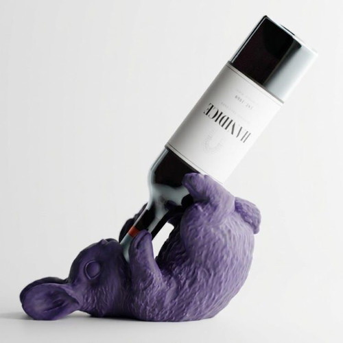 Wine holder Bunny new, glossy finish