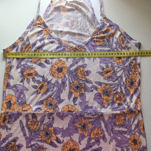 H&M Purple Floral Sleeveless Tank Top Dress, Size XS