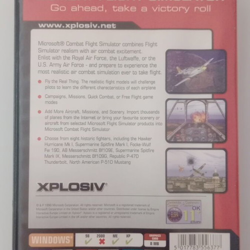 Combat Flight Simulator PC game like new, without manual