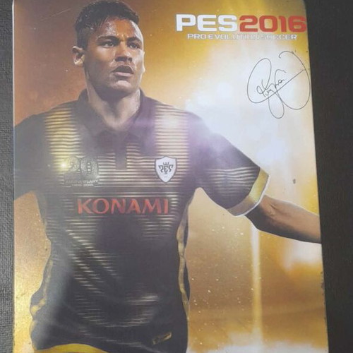 PES 2016 20 Years Anniversary Edition PS4 game with Neymar signature