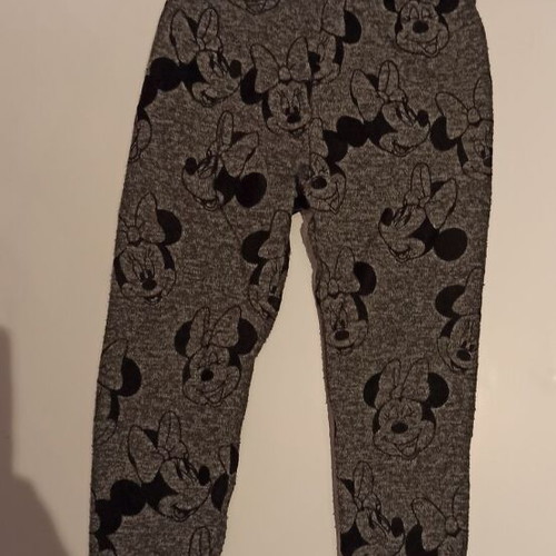 Zara kids pajama pants with Minnie Mouse designs, new, gray and black