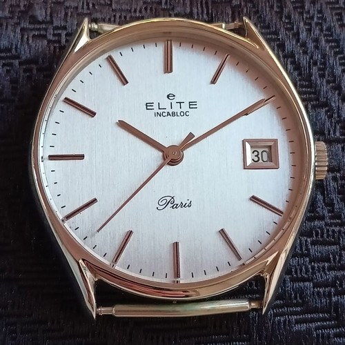 Ρολόι Elite Paris Swiss vintage unisex καινούργιο