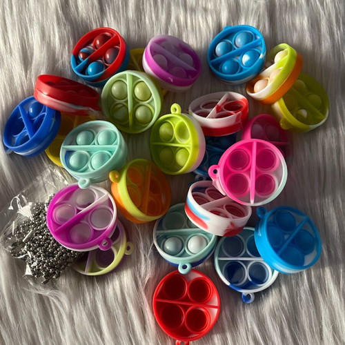 Pop It Fidget set 24 pieces colorful stress relief toys new