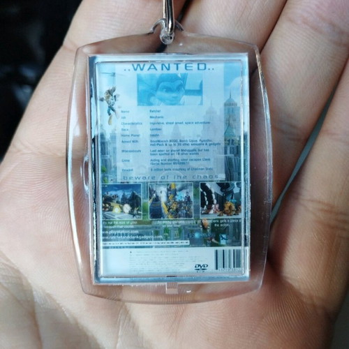 Ratchet and Clank PS2 keychain new, acrylic