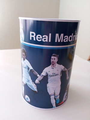 Real Madrid Metal Money Box 15cm Official Licensed Product