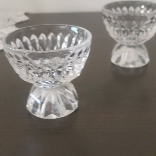 Glass liqueur glasses like new, vintage 1950s