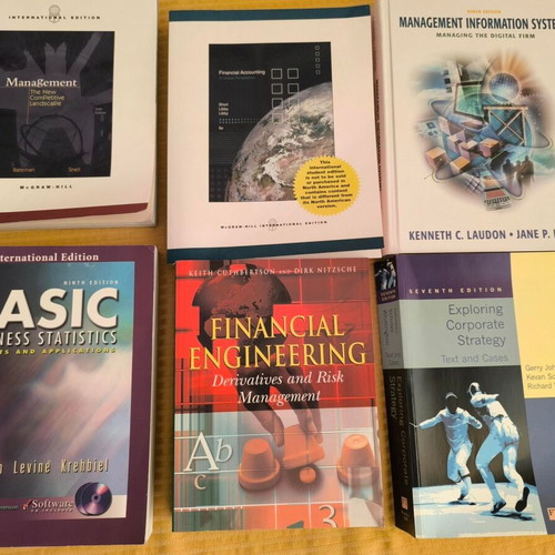 Academic books pack of 6 used, economics, management, statistics