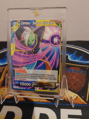 Zamasu Sacred Disbelief card like new, Dragon Ball Super