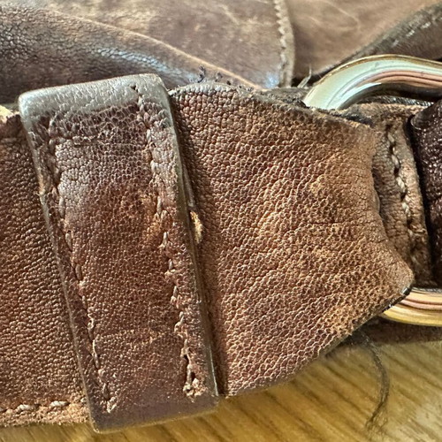 Prada messenger bag, genuine leather, brown