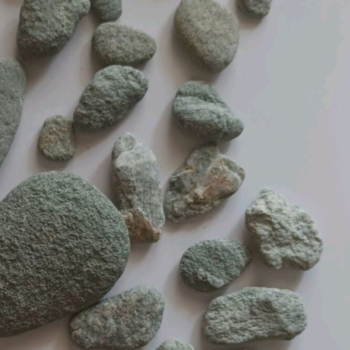 Natural green stones new from Kythnos beaches