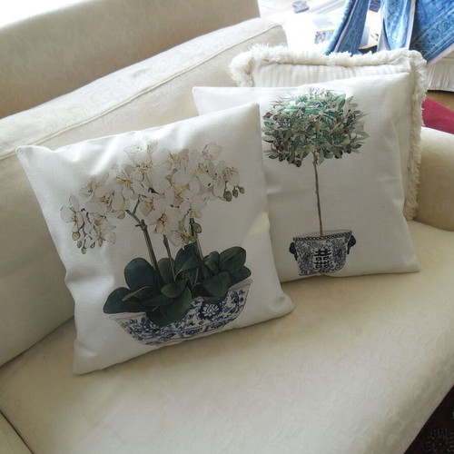 Decorative pillows like new, set of 2, 40x40 cm