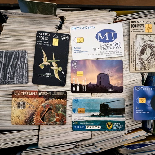 Phone cards used, pack of 4500 plus 800 mobile unit cards