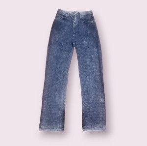 Topshop Kort Basket Weave Straight Leg Jeans