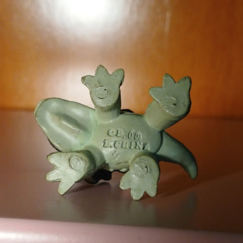 Monochromon Digimon figure, authentic retro mini