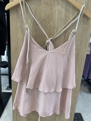 Top Stelios Koukounaris silk viscose onesize, like new, nude color
