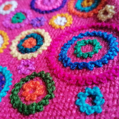 Handmade Peruvian toiletry bag new, woven and hand embroidered