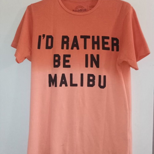 T shirt Pull & Bear used, colorful orange, size M