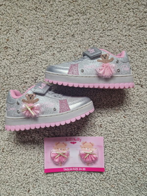 Lelli Kelly shoes size 25 with light and sound, new, pink and silver