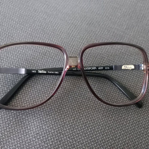 Safilo Contempora 609 vintage eyeglass frame brown new