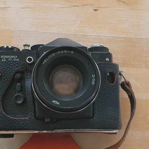 Zenith camera used with leather case