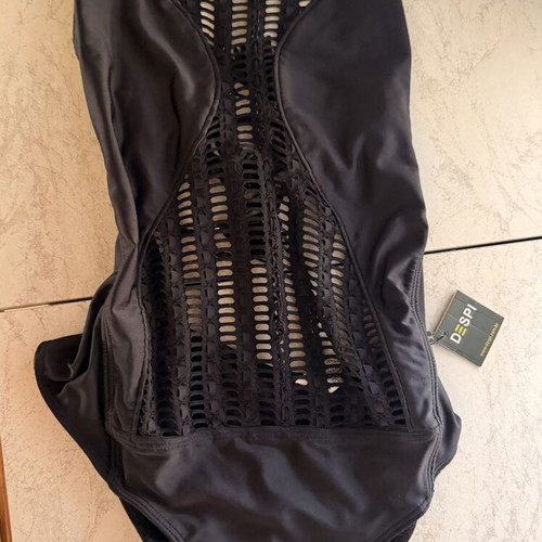 Despi black one-piece swimsuit new with tags, size S