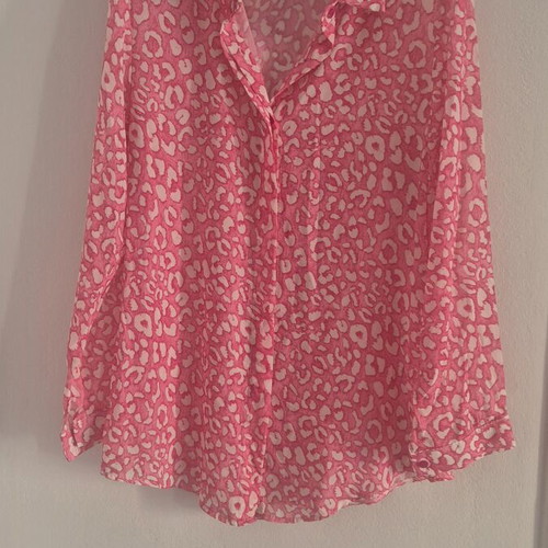Animal Print Shirt used, pink, XL size