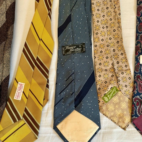 Vintage ties used, pack of 14 pieces