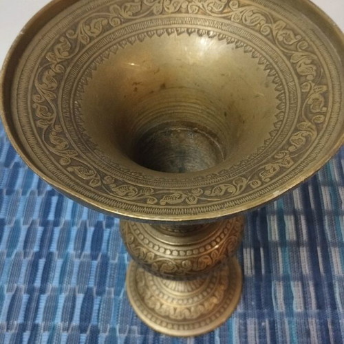 Bronze vase used