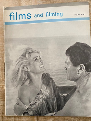 Films and Filming magazine used, July 1962 with Melina Mercouri