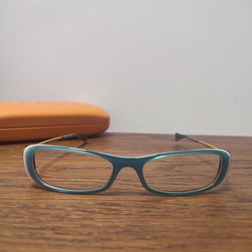 Face a Face women's eyeglasses, blue acetate with metal temples