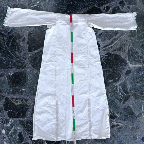 Traditional white shirt dress
