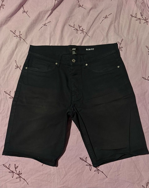 H&M μαύρη βερμούδα eu30 προσφορά