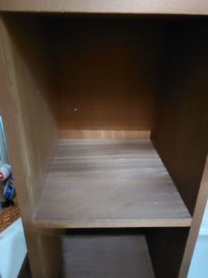 Bookshelf, height 1.85m, width 0.30m, depth 0.30m